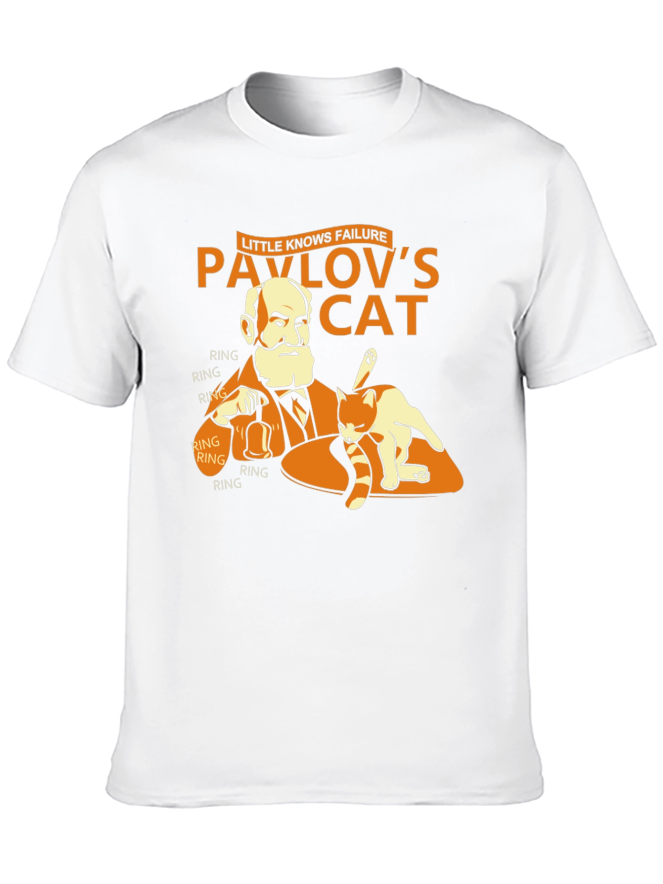 Black Pavlov's Cat T-Shirt - Funny Psychology Humor Tee view 10