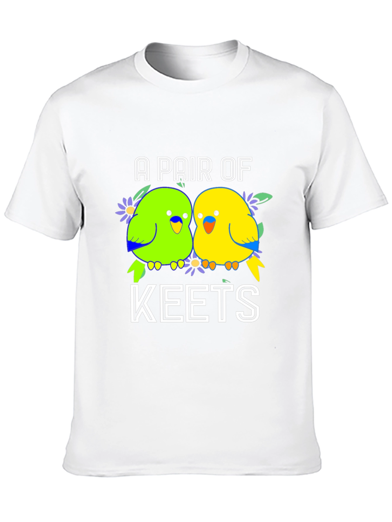 Black A Pair of Keets T-Shirt - Budgie Lover Tee view 10
