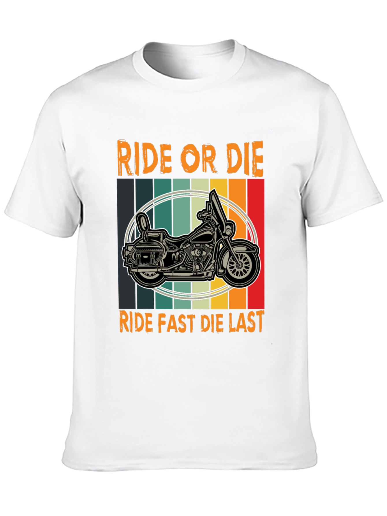 Black Ride or Die Graphic Tee - Biker Motorcycle T-Shirt view 10