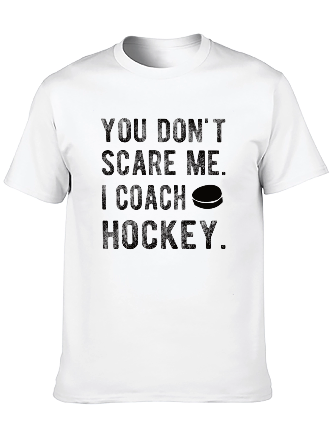 Black Funny Hockey Coach Graphic Tee view 10
