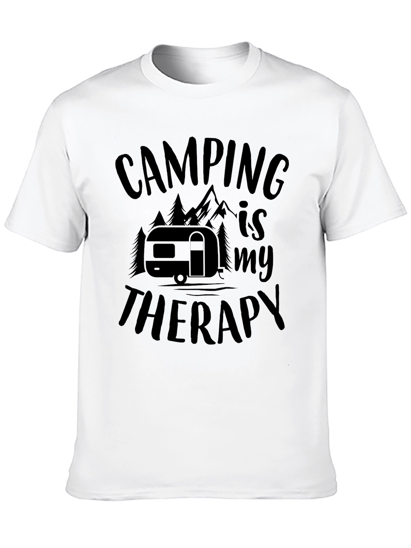 Black Camping is My Therapy Graphic Tee view 10