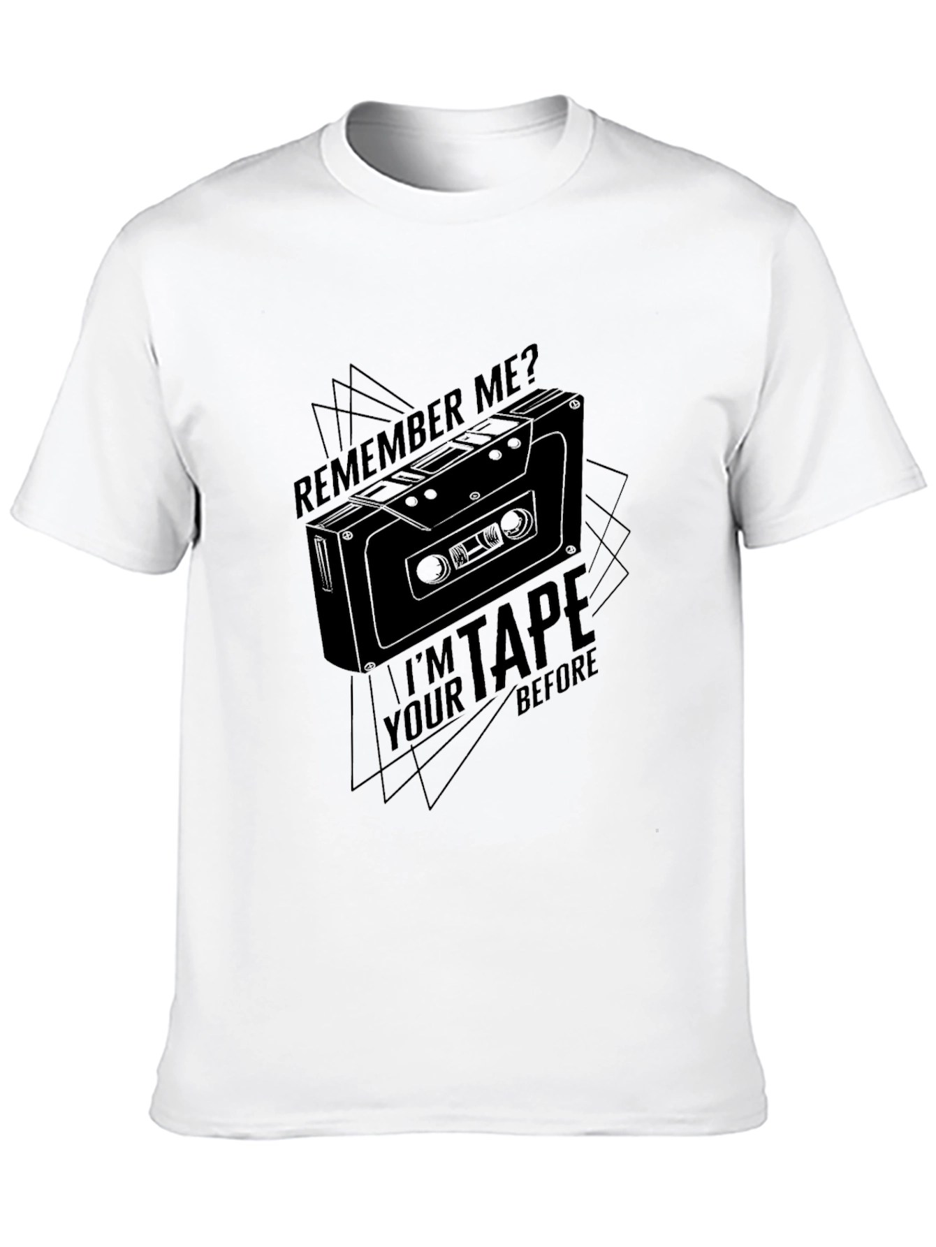 Black Retro Cassette Tape T-Shirt - Remember Me? view 10