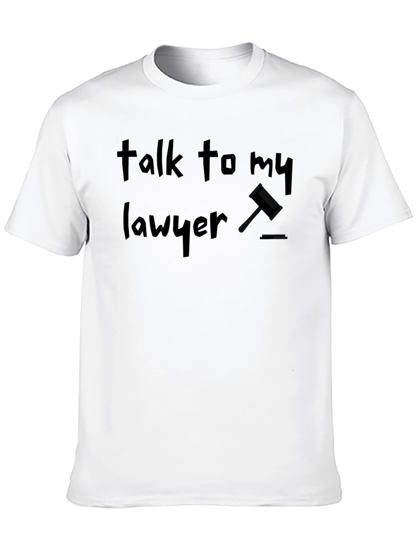 Talk to My Lawyer Black Graphic Tee - 10