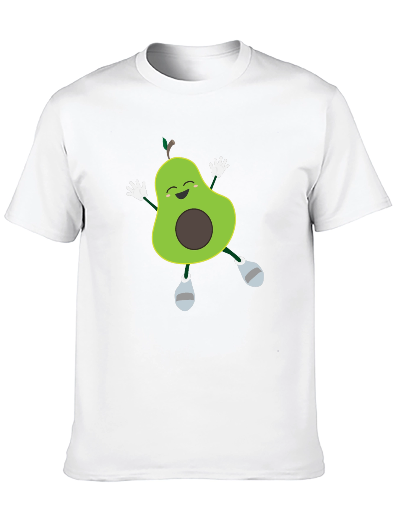 Black Funny Avocado T-Shirt - Happy Dancing Fruit Tee view 10