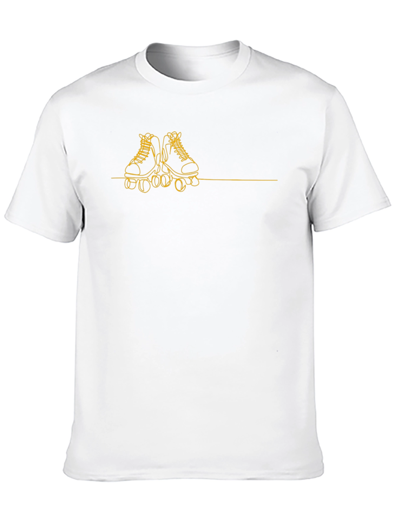 Black Roller Skate Graphic Tee - Black Cotton T-Shirt view 10