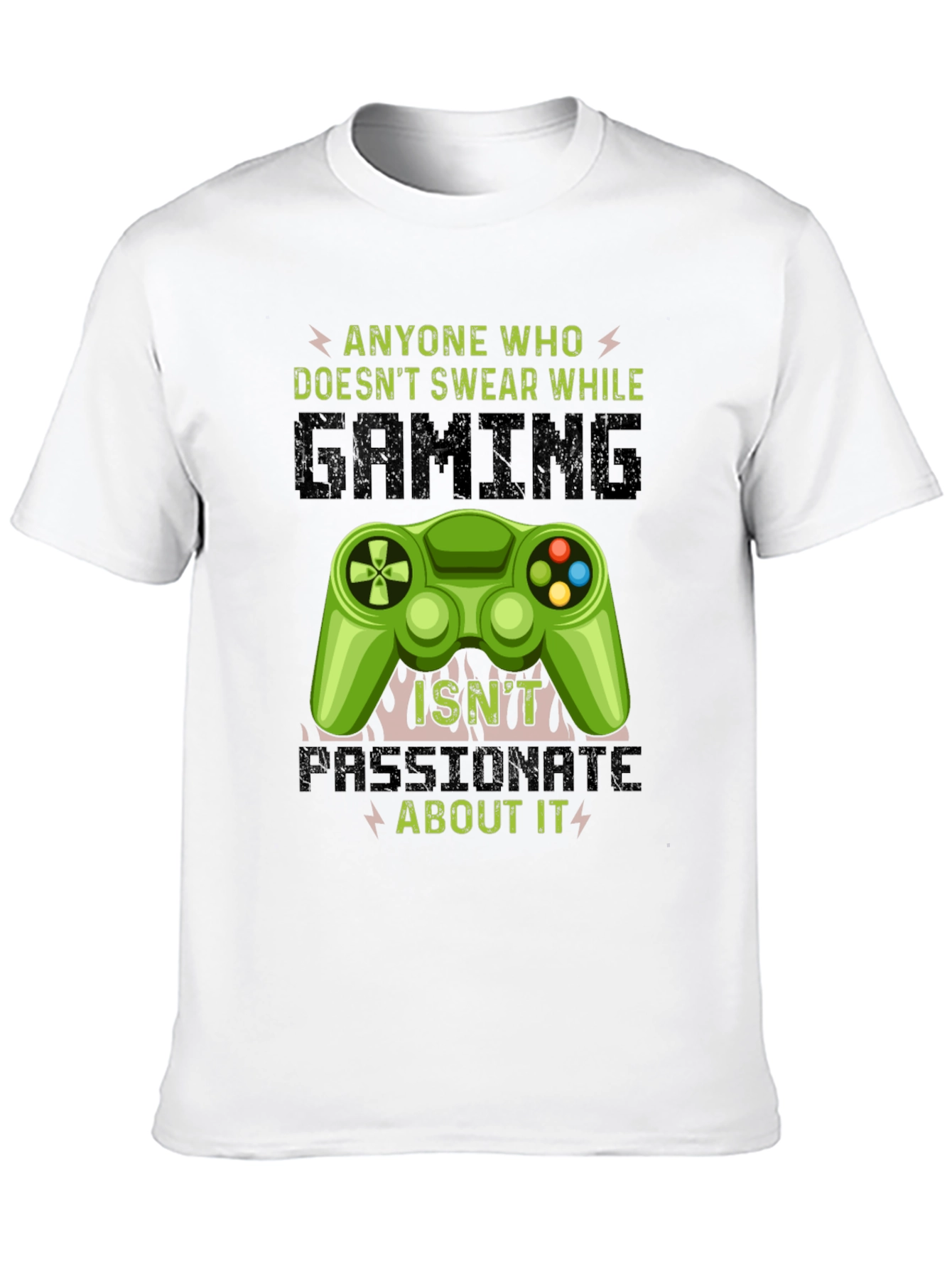 Black Gamer T-Shirt: Passionate Gaming Tee view 10