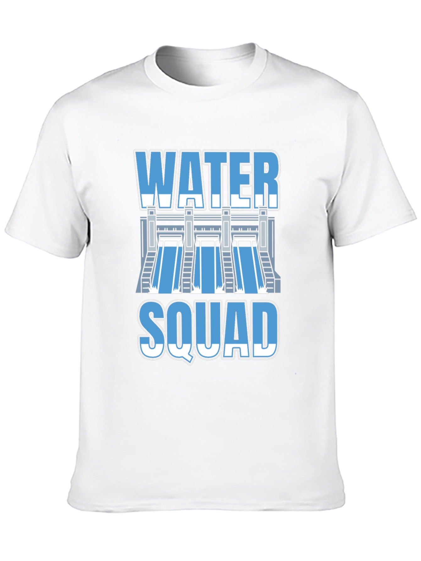 Black Water Squad Graphic T-Shirt - Black Crew Neck Tee view 10
