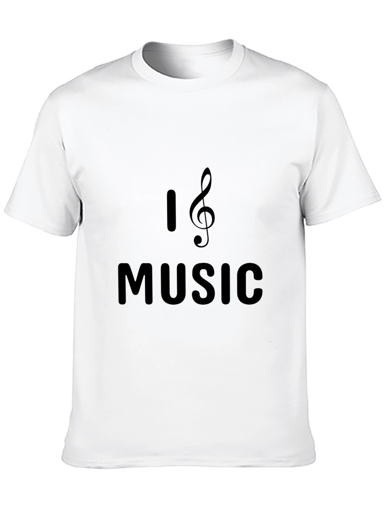 Black I Heart Music Black T-Shirt view 10