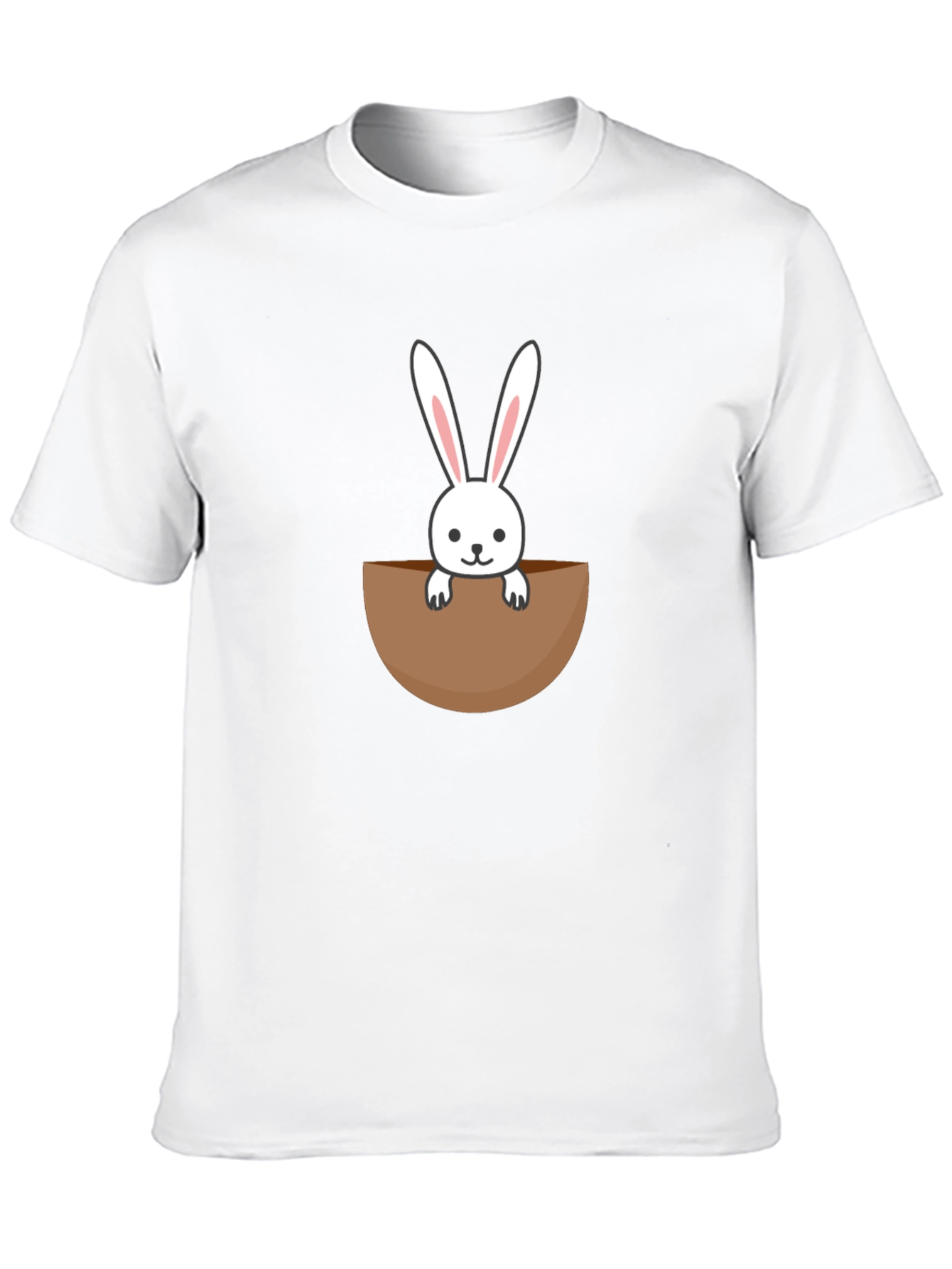 Black Bunny Pocket Graphic Tee - Cute Rabbit Shirt view 10