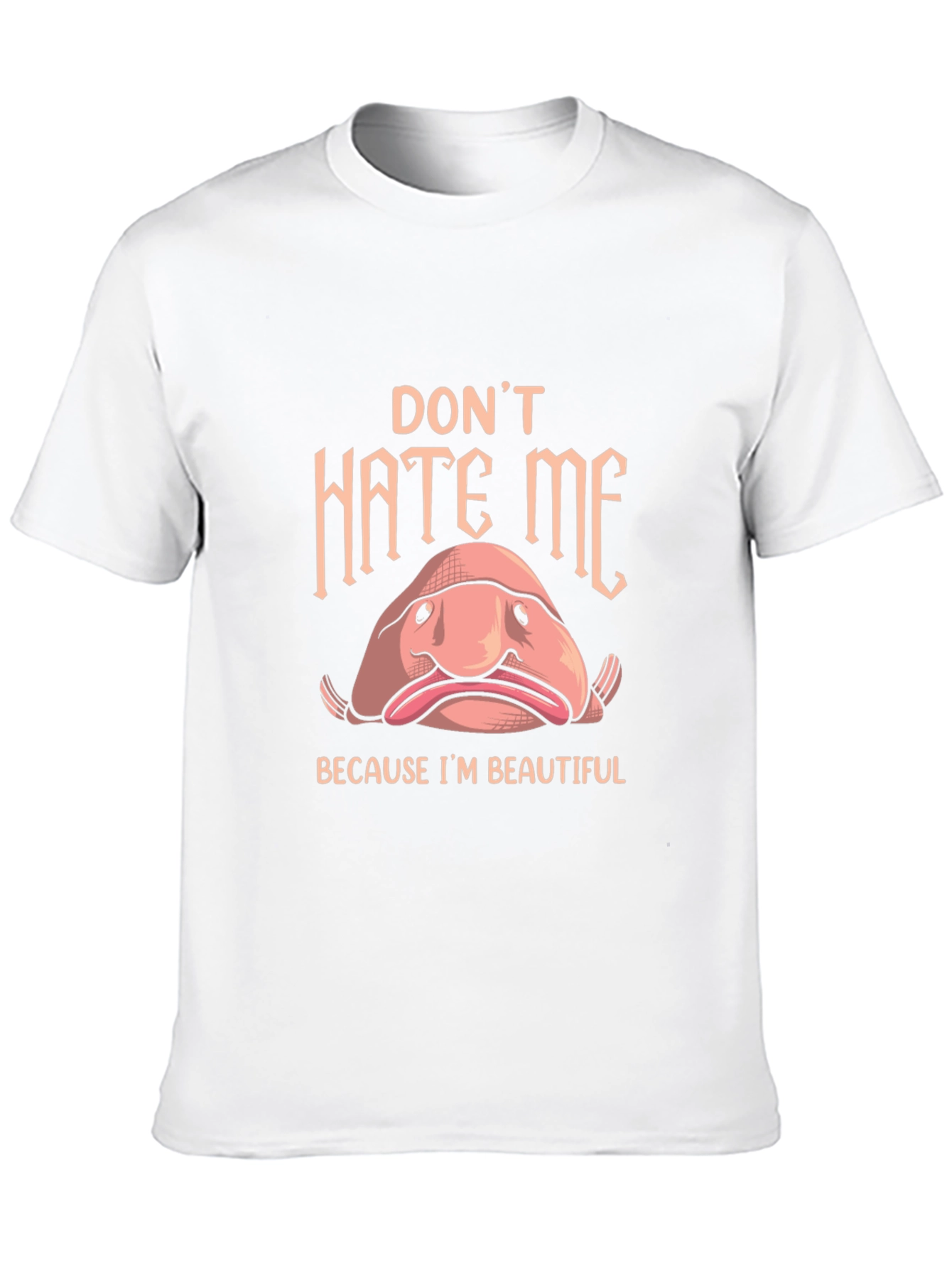 Black Don't Hate Me Blobfish T-Shirt view 10