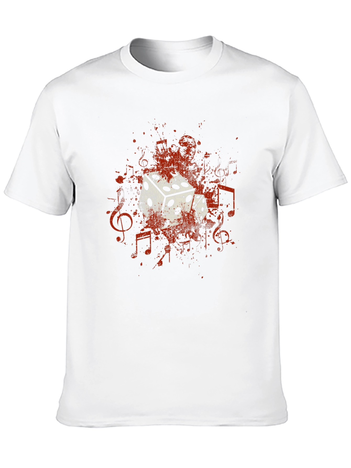 Black Dice and Music Note Graphic Tee - Unisex view 10
