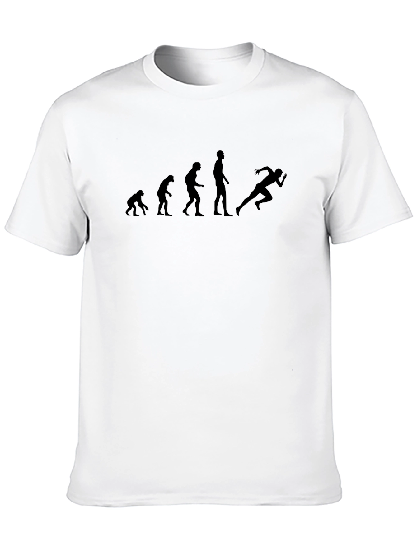 Evolution of Running Black Graphic Tee - 10