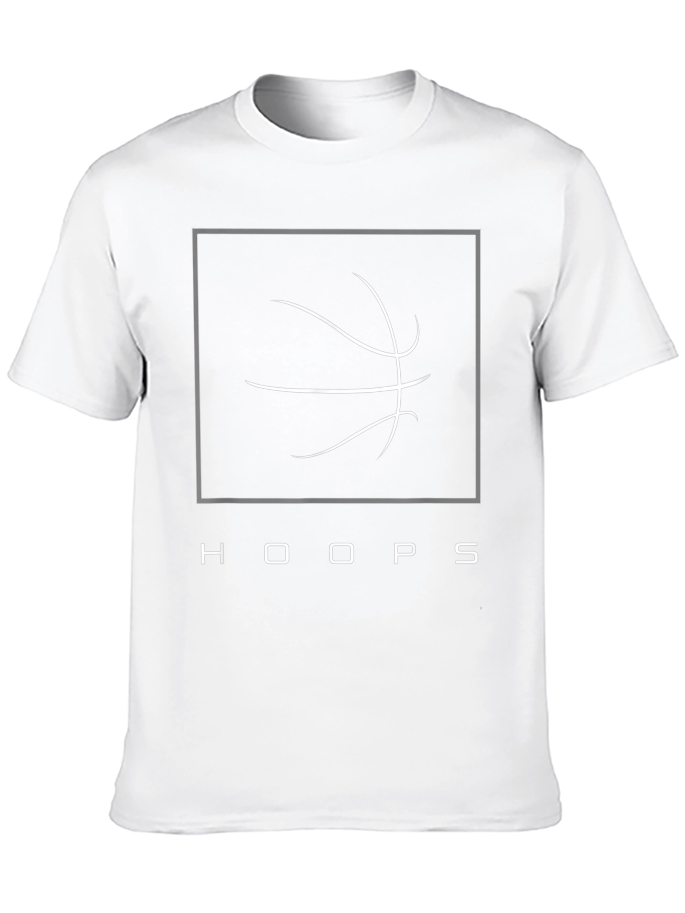 Black Hoops Graphic Tee - Black Cotton Basketball T-Shirt view 10