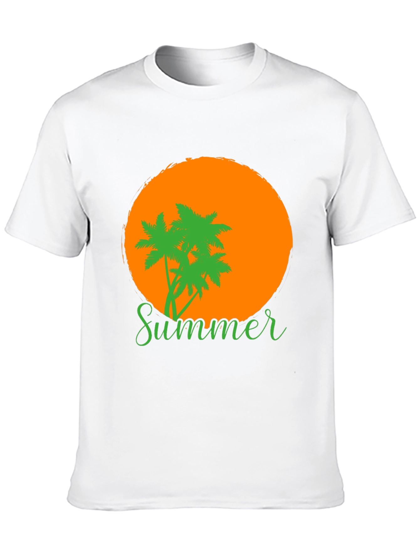 Black Summer Vibes T-Shirt: Palm Trees & Sunset Graphic Tee view 10