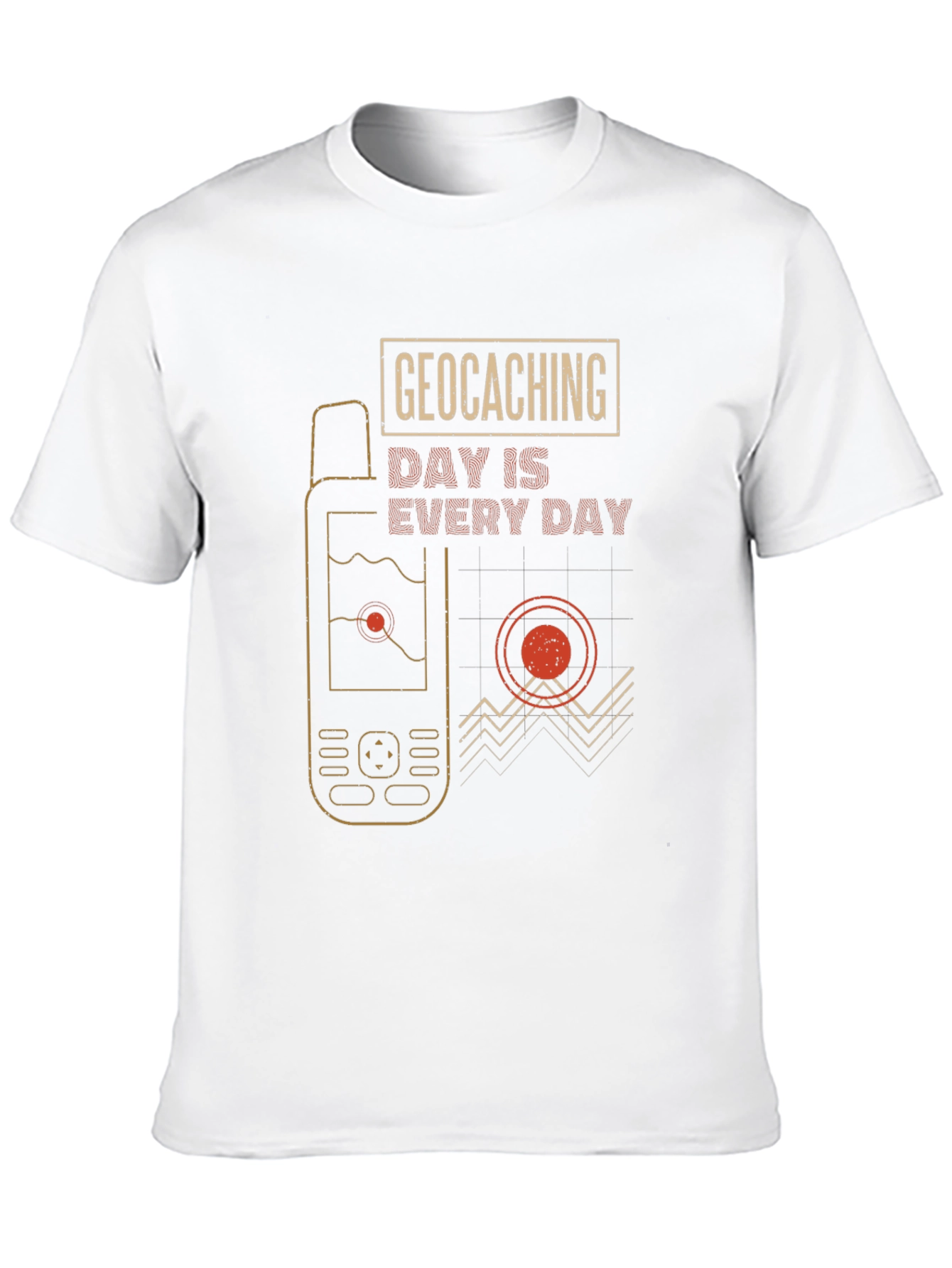 Black Geocaching Day Is Every Day Graphic T-Shirt view 10