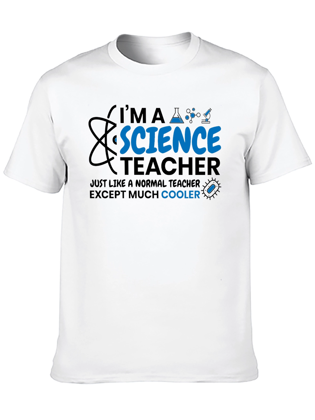 Black Science Teacher Cool T-Shirt view 10