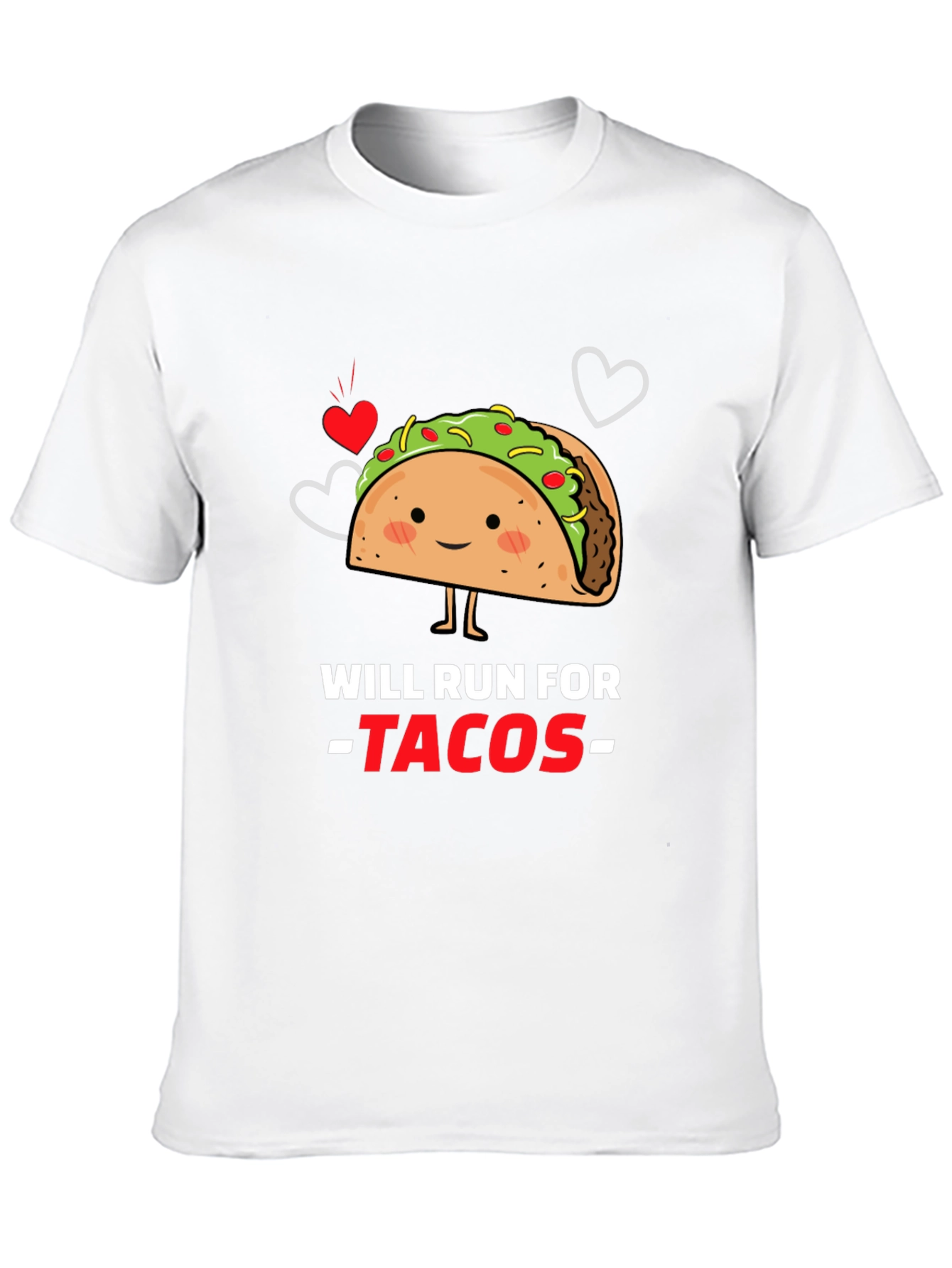 Black Will Run For Tacos Graphic T-Shirt view 10