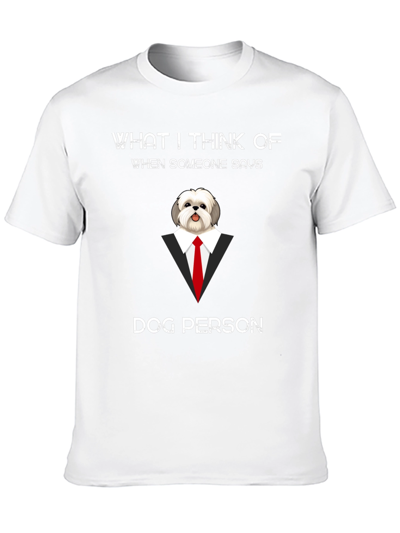 Black Dog Person T-Shirt - Funny Novelty Tee view 10