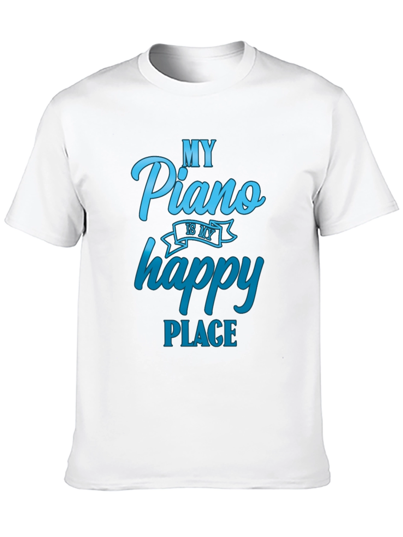 Black My Piano is My Happy Place T-Shirt view 10