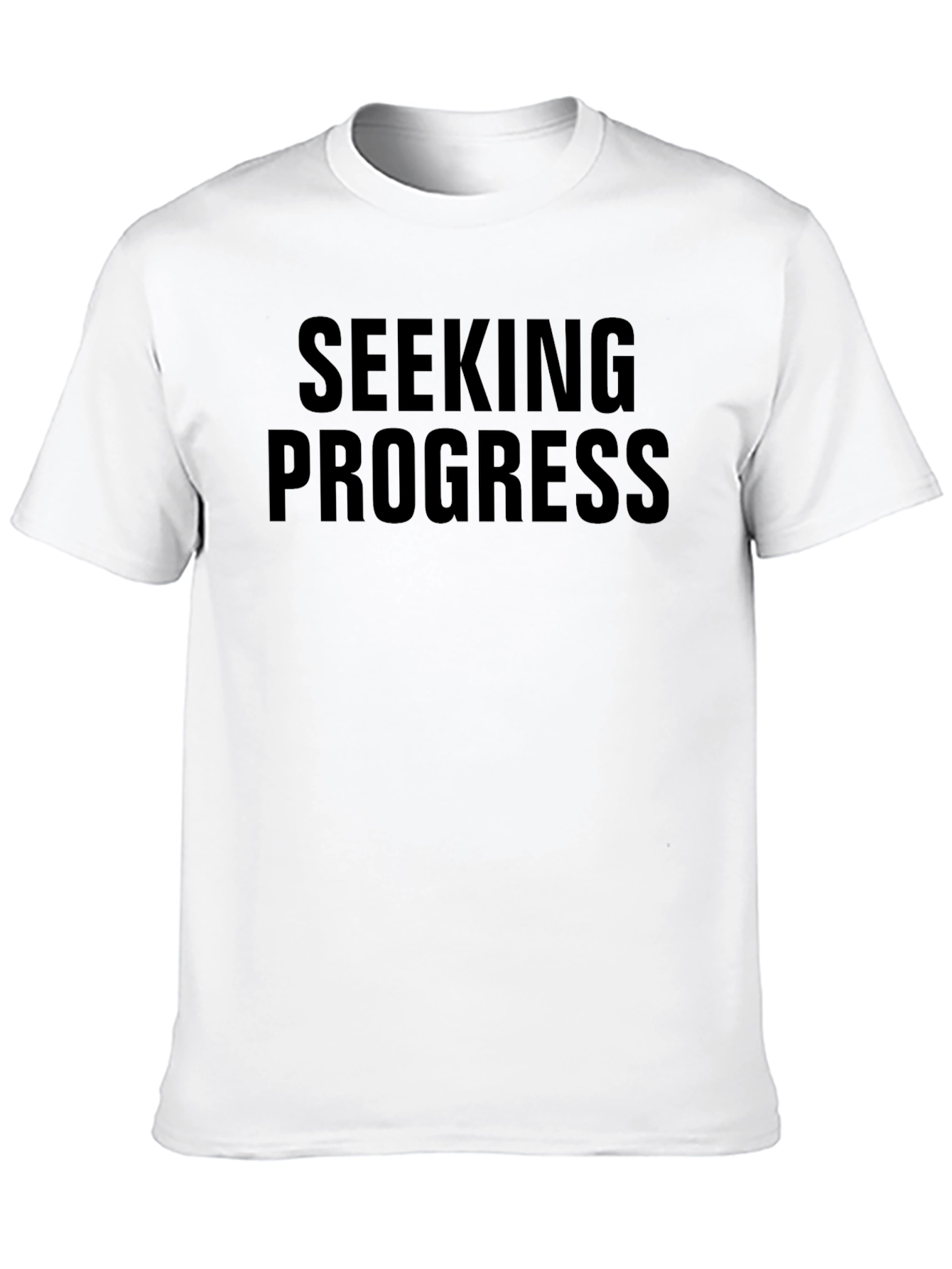 Black Seeking Progress Graphic Tee - Black view 10