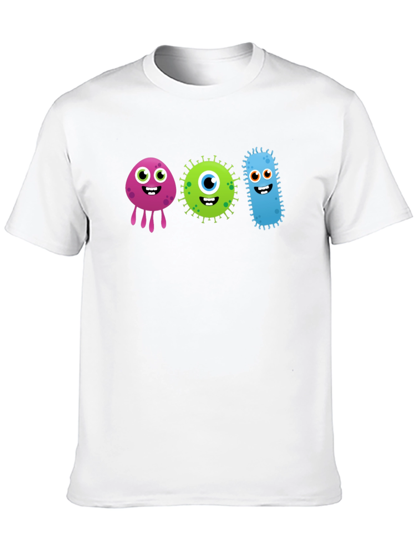 Black Cute Germs Black T-Shirt view 10
