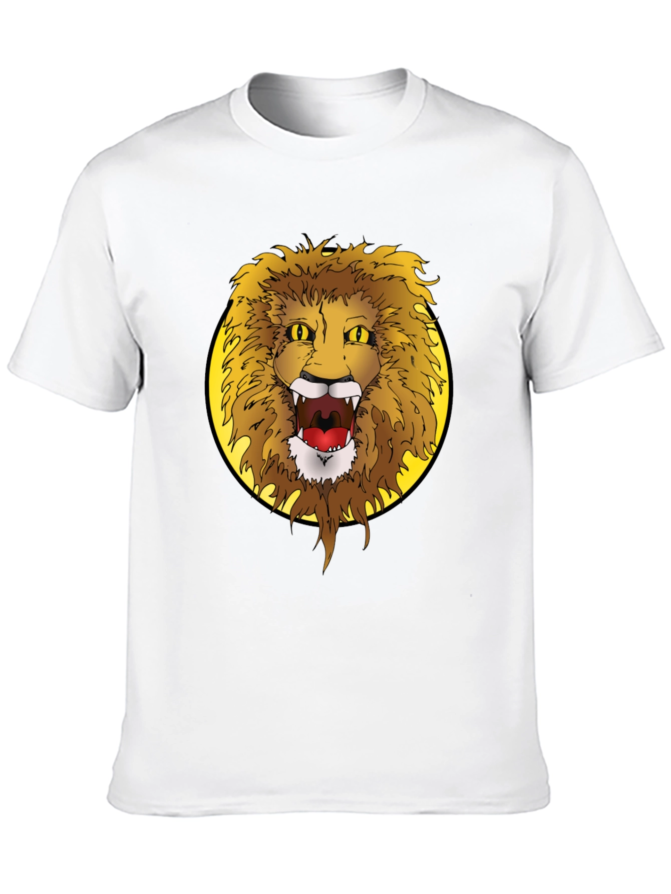 Black Lion Graphic Tee - Fierce Animal Print T-Shirt view 10