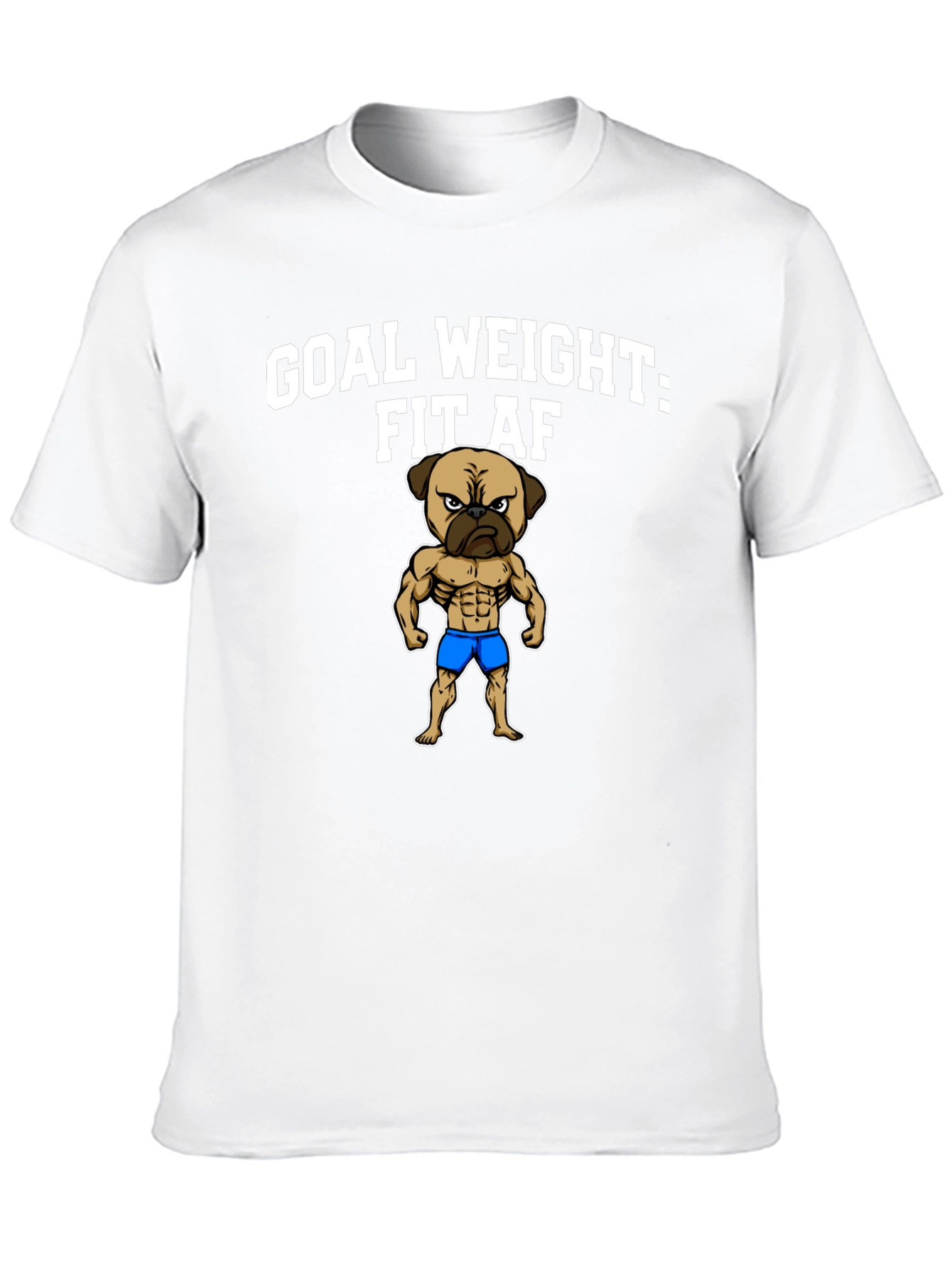 Black Goal Weight Fit AF T-Shirt view 10