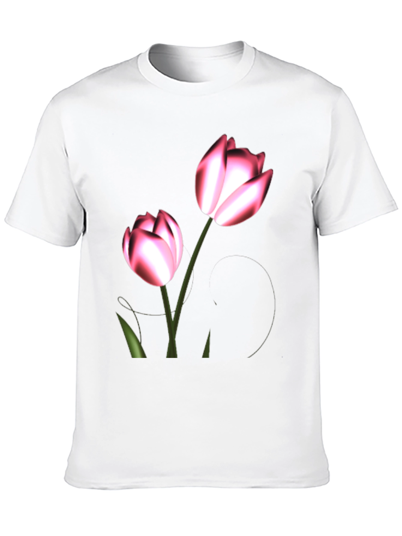 Black Floral Print Black T-Shirt view 10