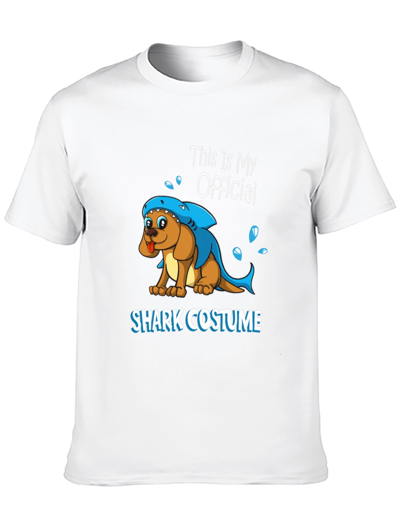 Black Dog Shark Costume Graphic T-Shirt view 10