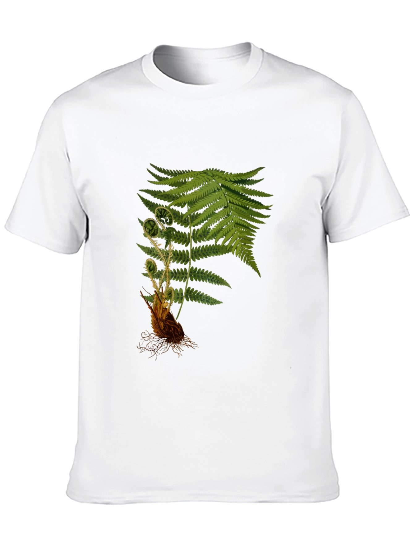 Black Fern Print Black T-Shirt view 10