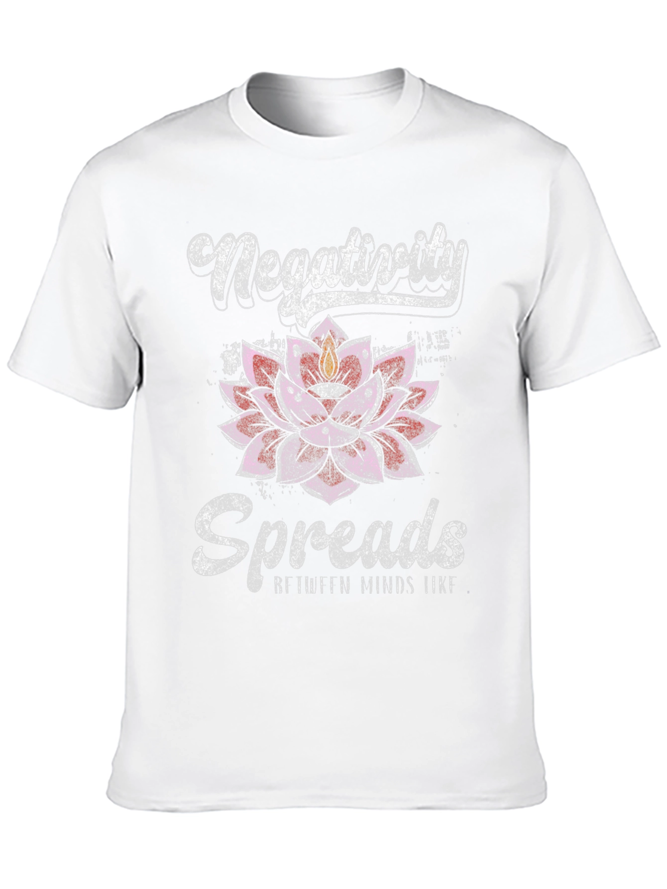 Black Negativity Spreads Lotus T-Shirt view 10