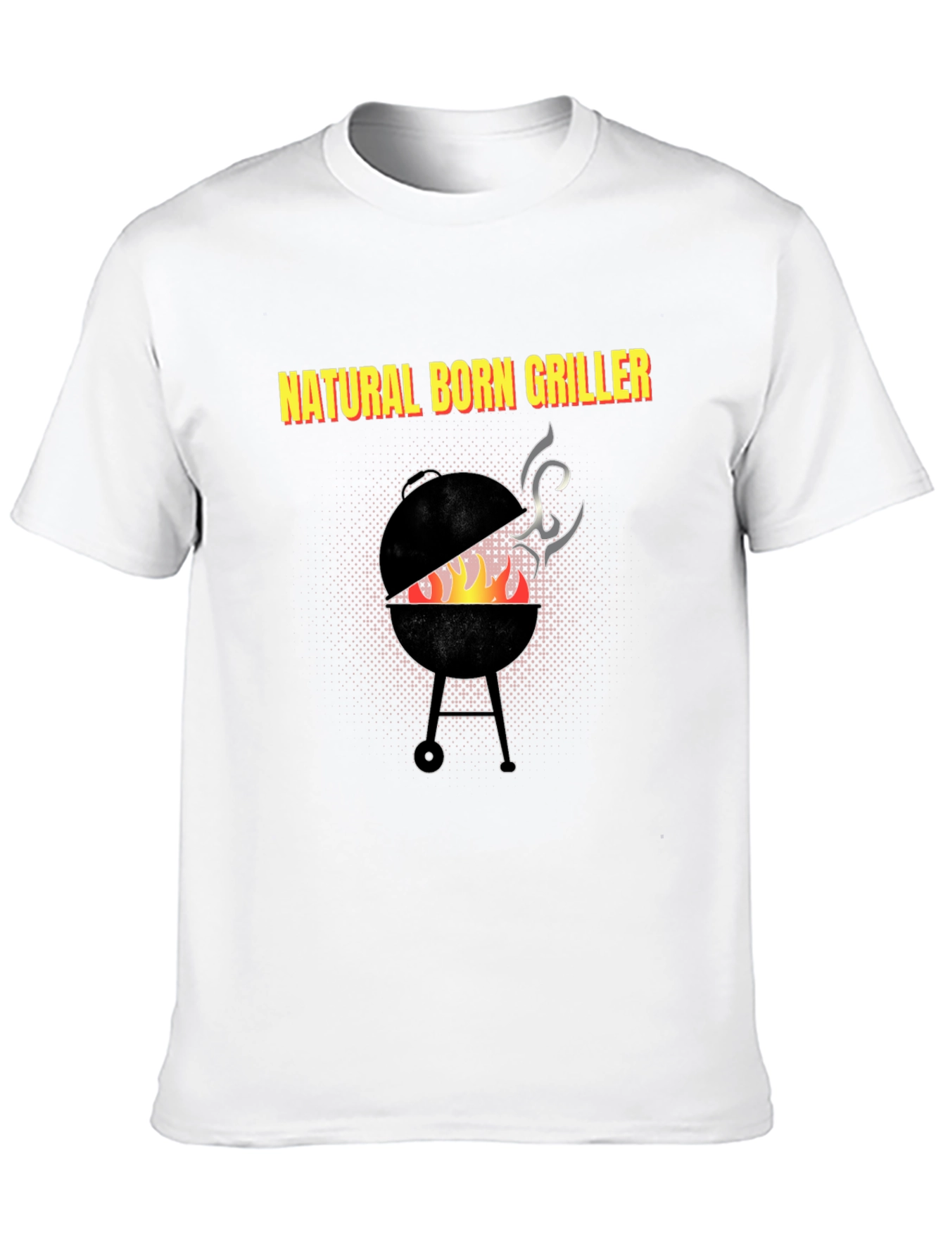 Black Natural Born Griller T-Shirt - BBQ Grill Master Tee view 10