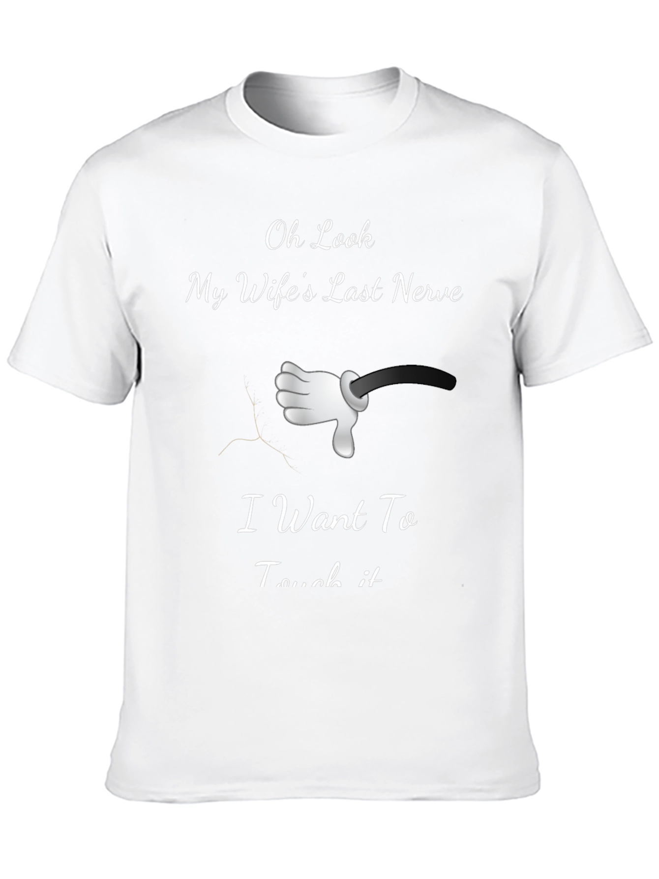 Black Humorous "My Wife's Last Nerve" Graphic Tee view 10