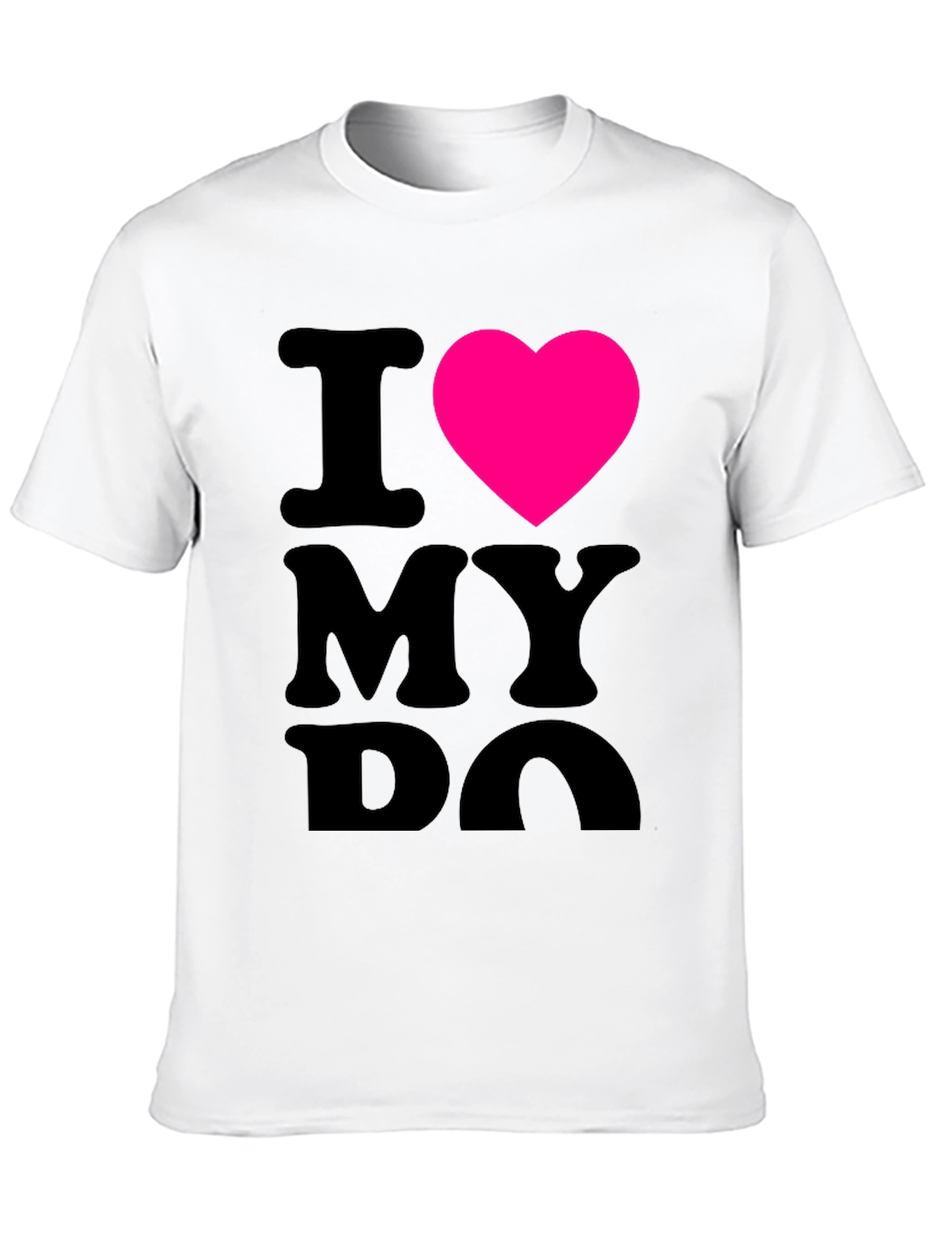 Black I Heart My Dog Black T-Shirt view 10