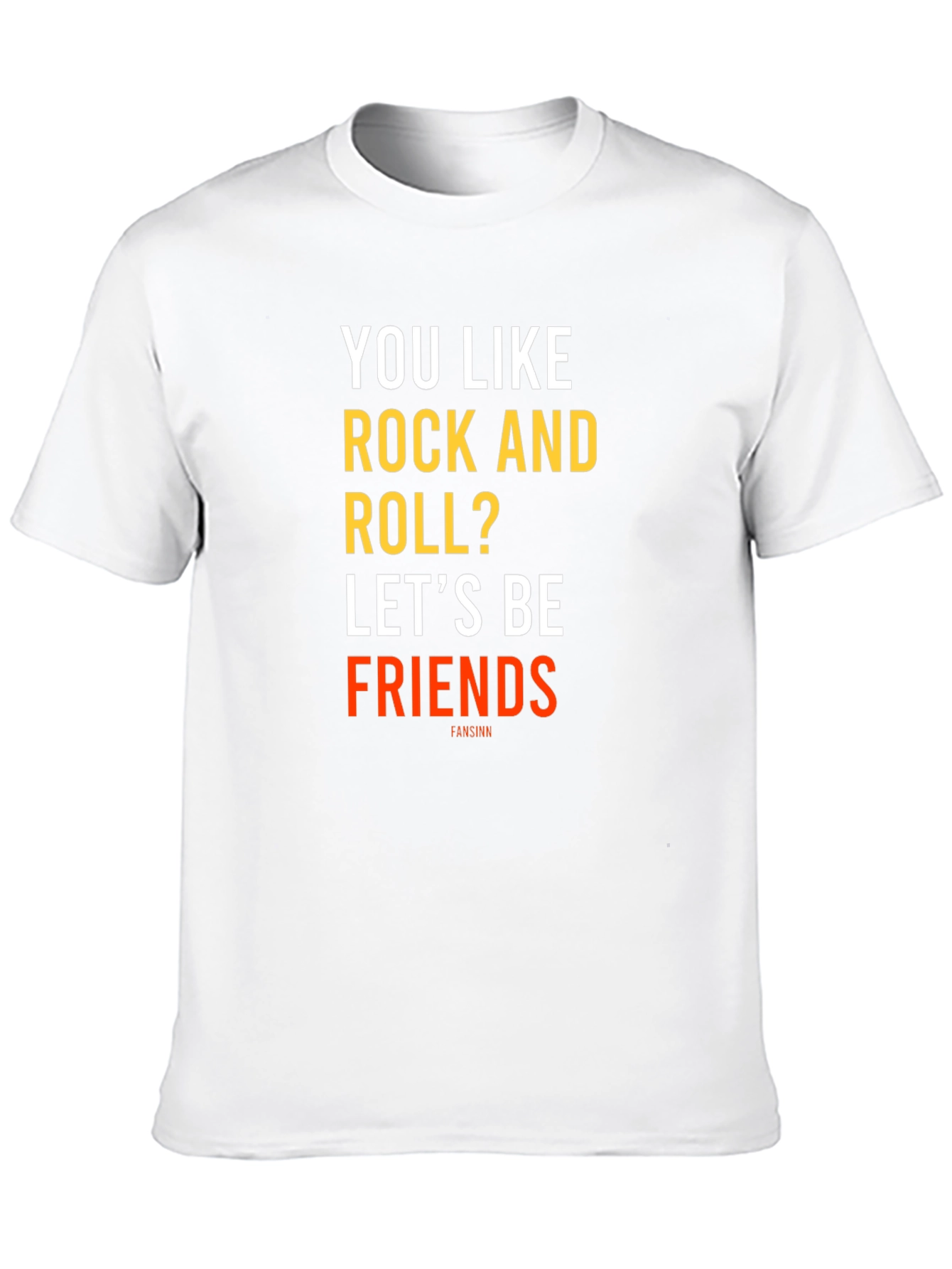 Black Rock and Roll Fan T-Shirt - Let's Be Friends view 10