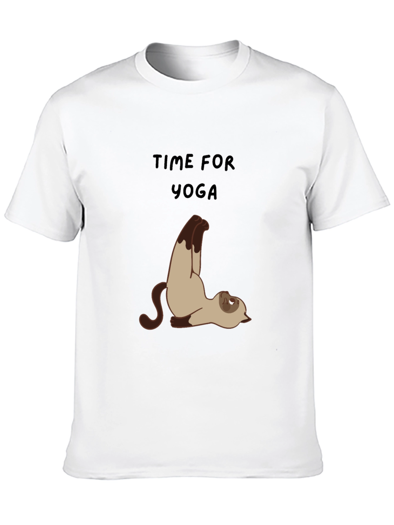 Black Yoga Cat Graphic Tee - Relaxed Fit view 10