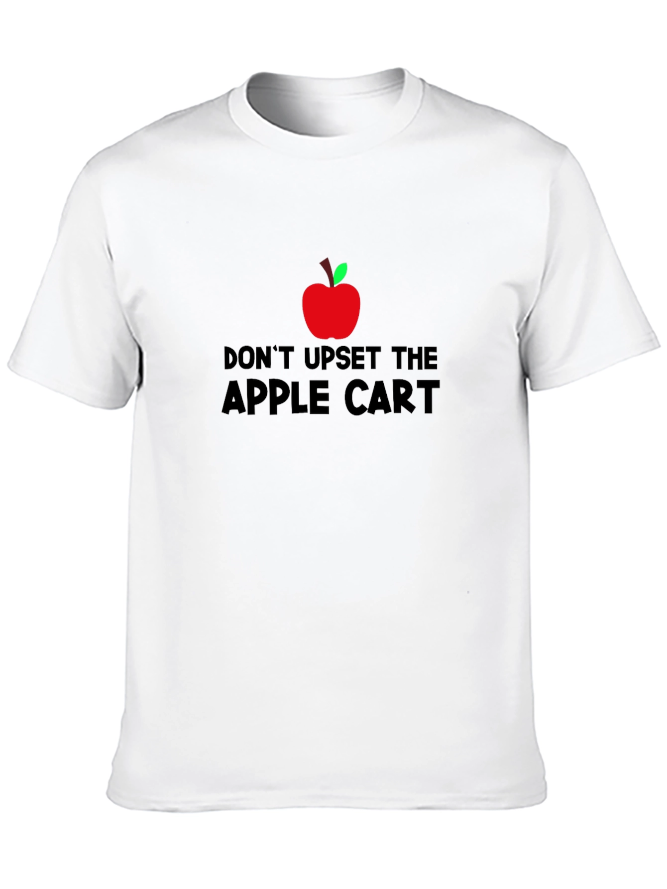 Black Don't Upset the Apple Cart T-Shirt - Black view 10