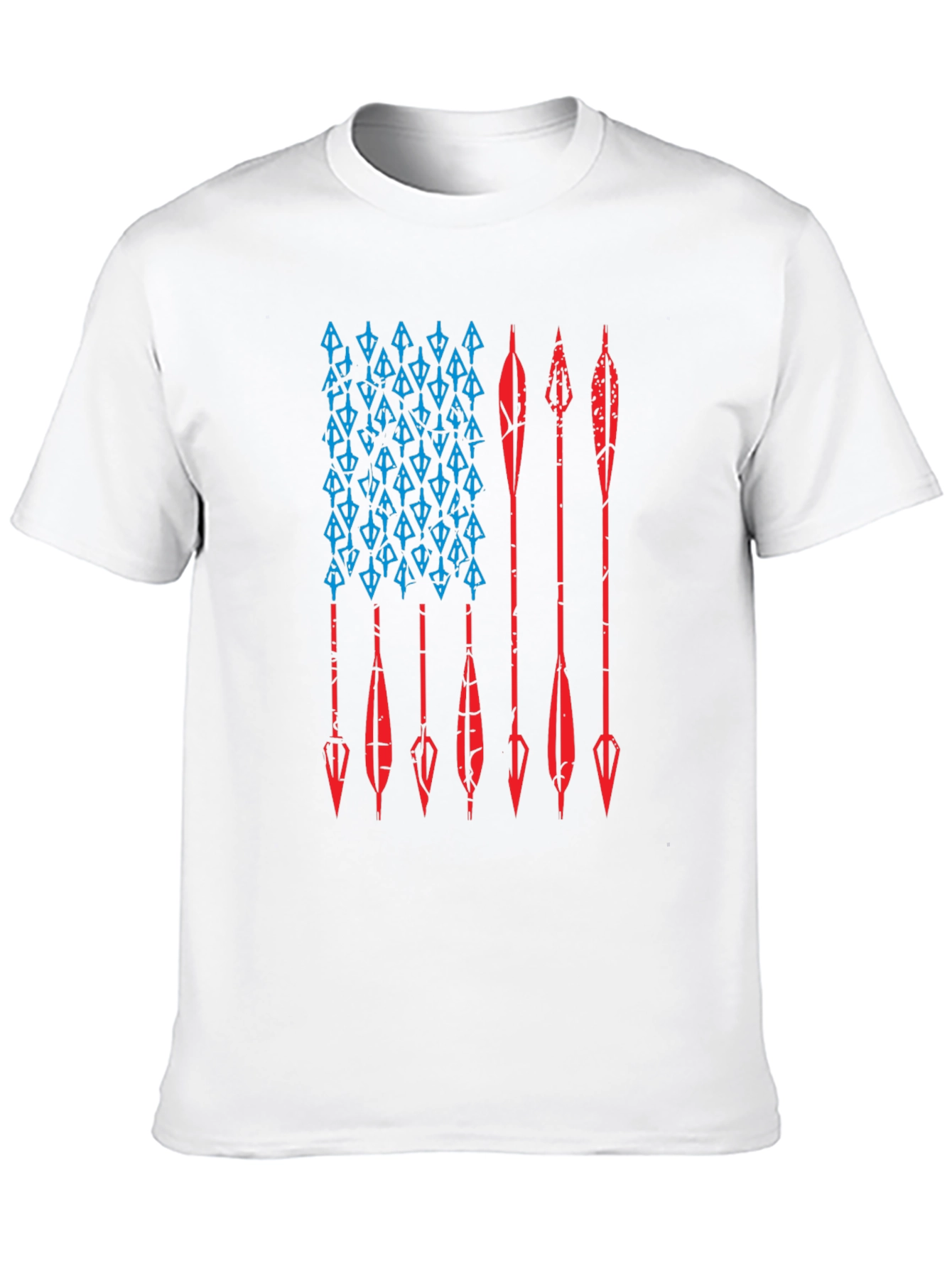 Black American Flag Arrow Graphic Tee - Hunting Pride view 10
