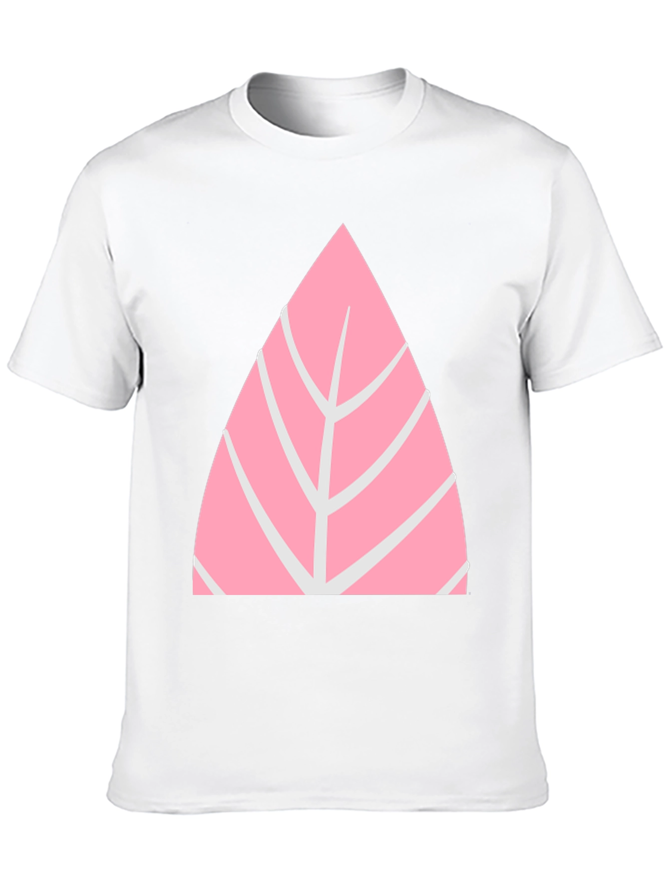 Black Pink Leaf Graphic Tee - Casual Style view 10