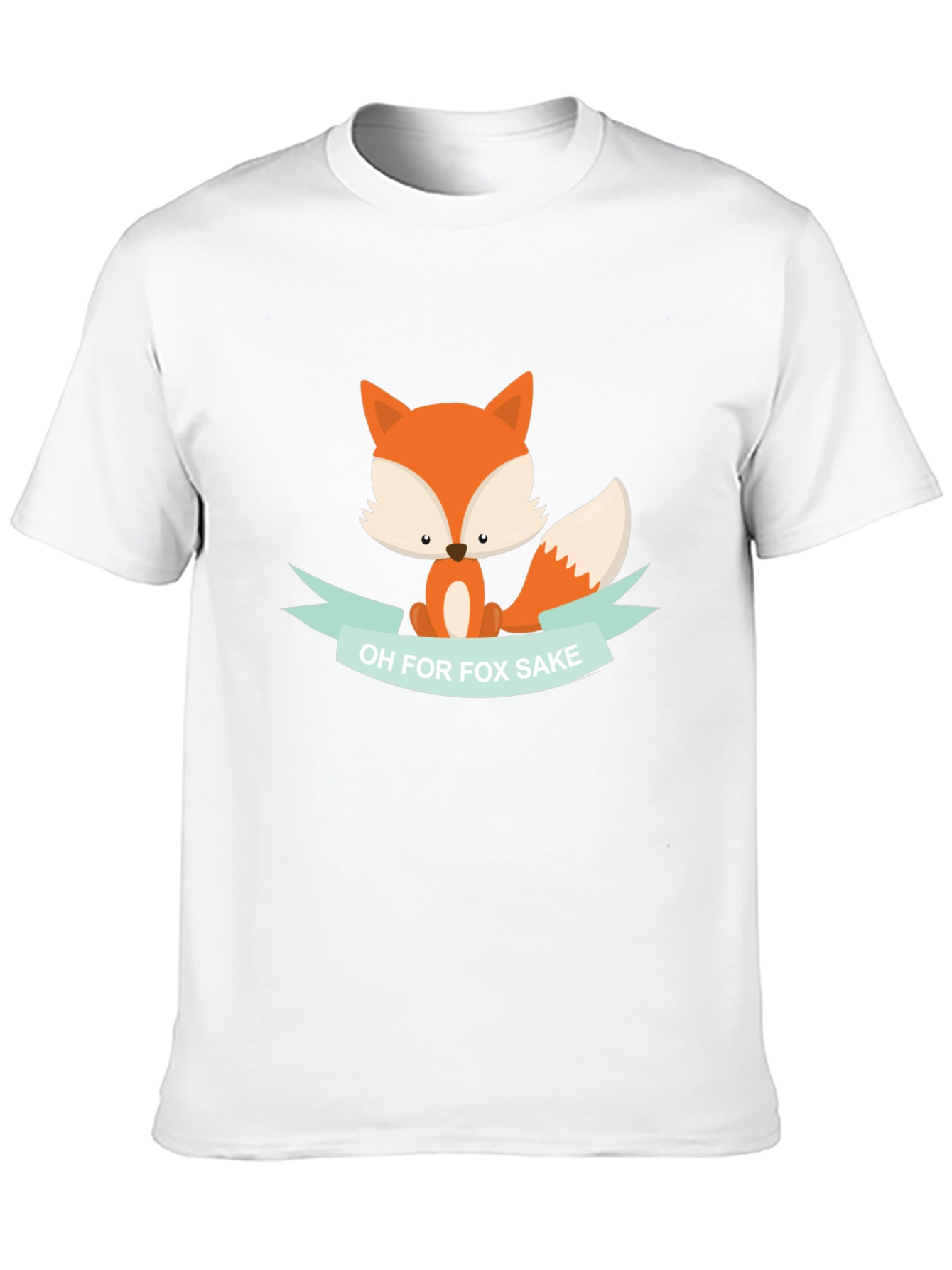 Black Funny Fox T-Shirt - Oh for Fox Sake! view 10