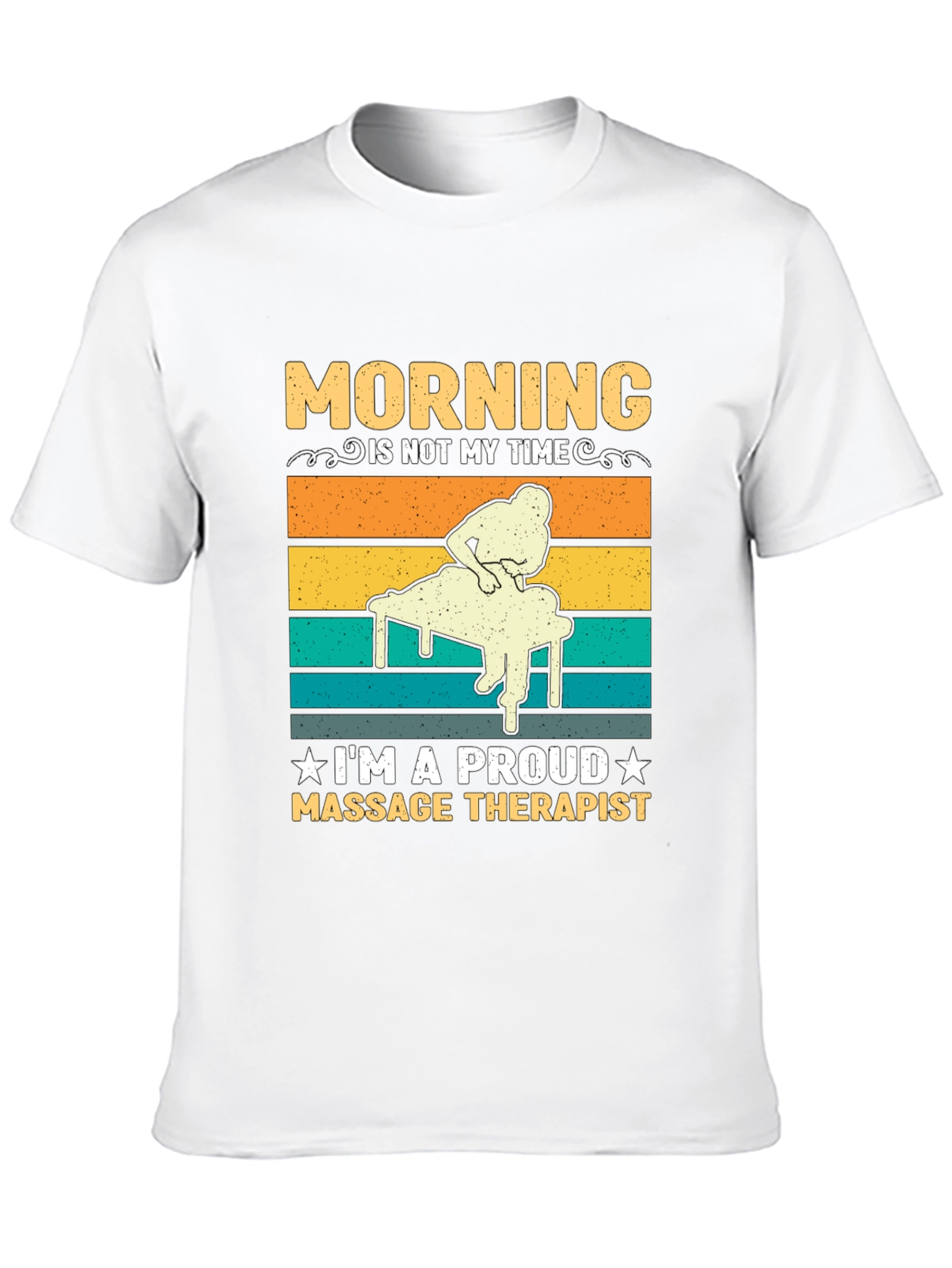 Black Massage Therapist T-Shirt - Morning Not My Time view 10