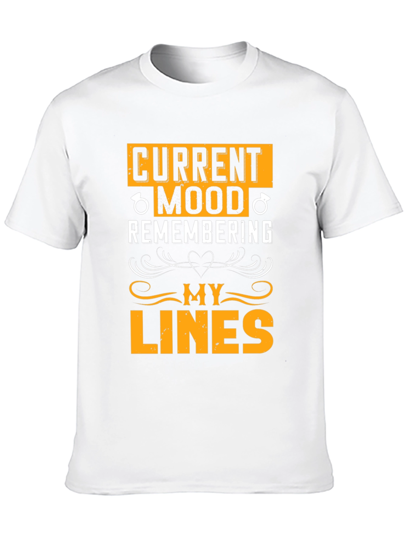 Black Current Mood Remembering My Lines Black Graphic Tee view 10