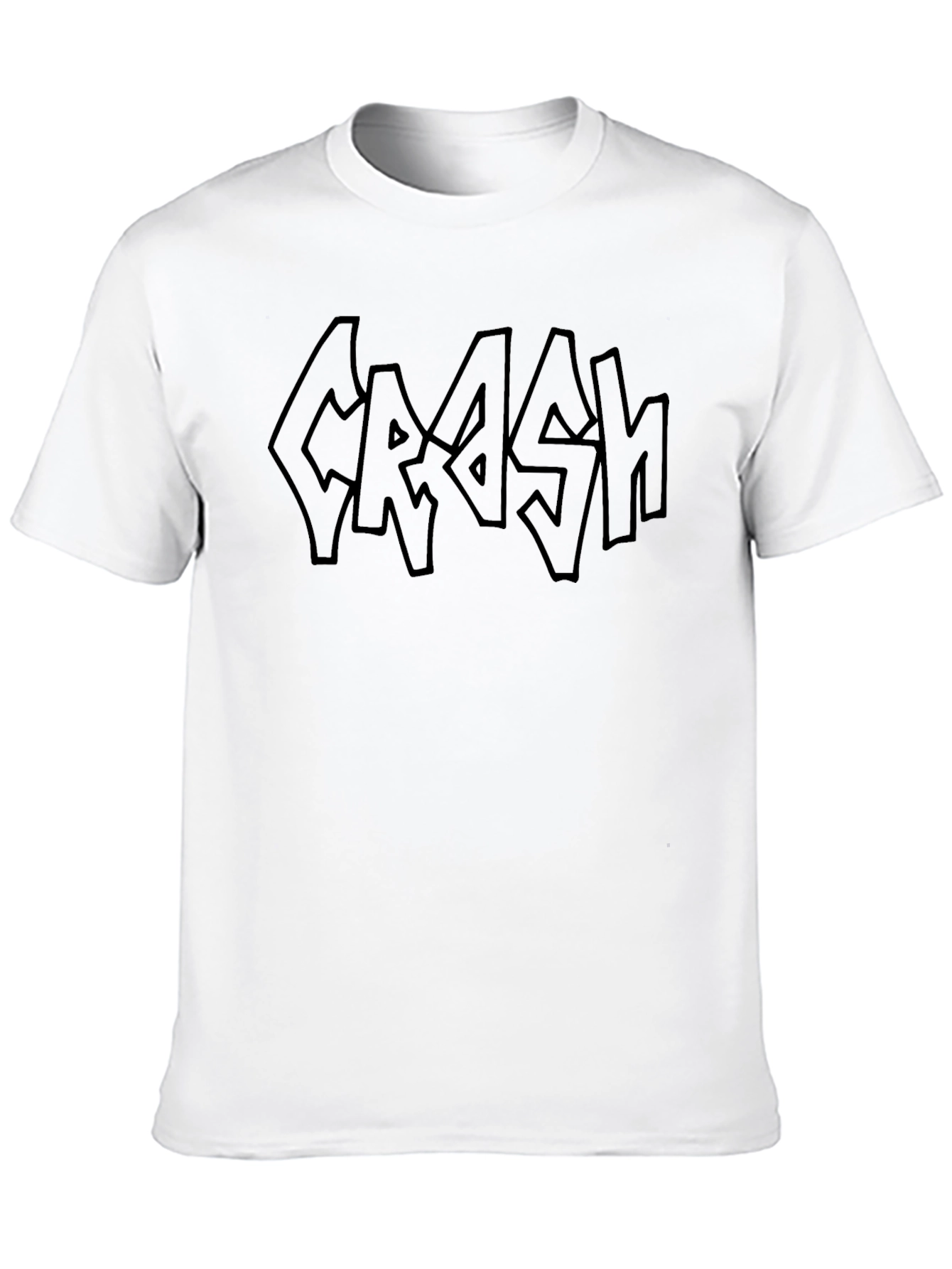 Black CRASH Graphic Tee - Edgy Style view 10