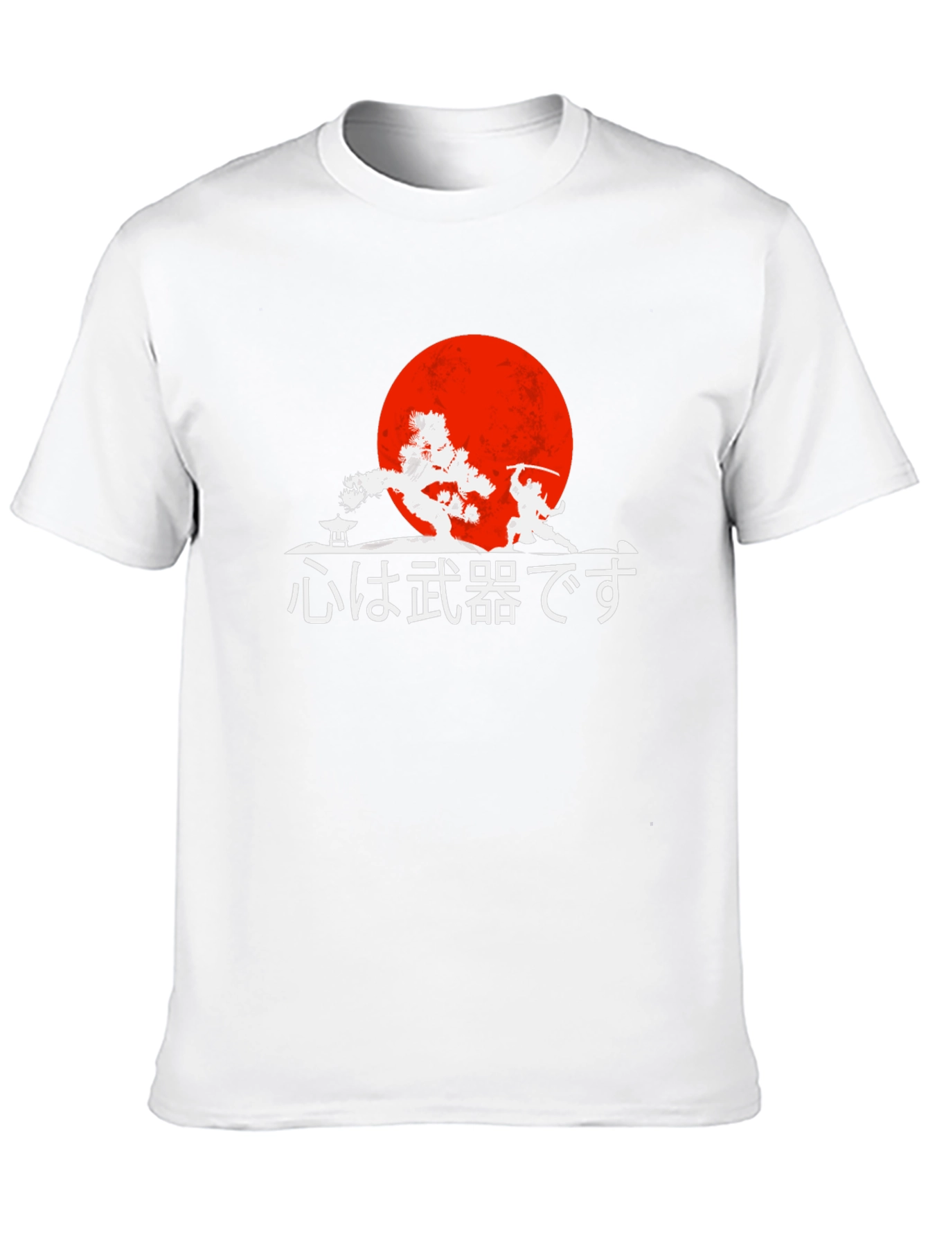 Black Samurai Warrior Graphic Tee - Japanese Art T-Shirt view 10