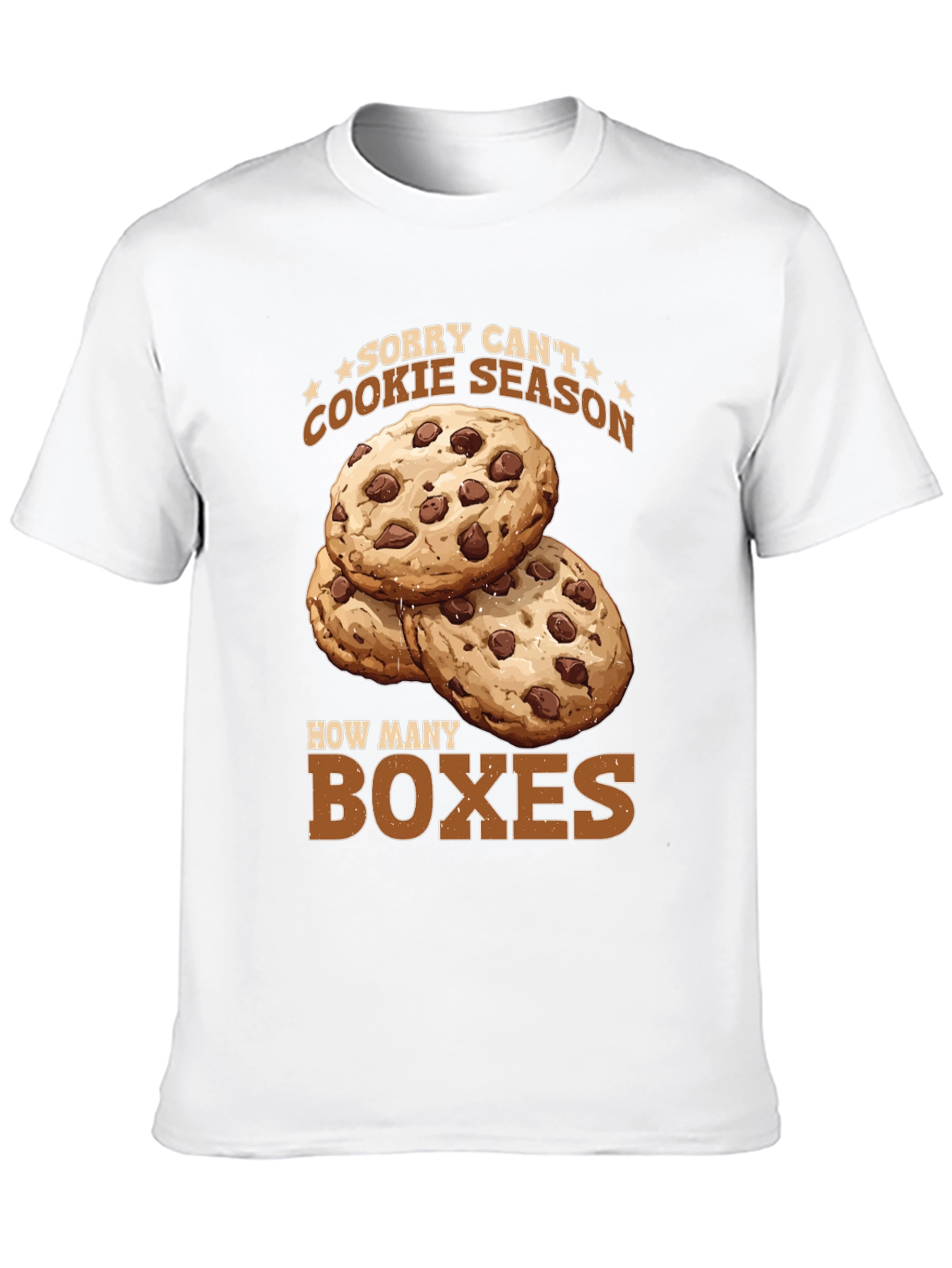Black Funny Cookie Season T-Shirt - How Many Boxes? view 10