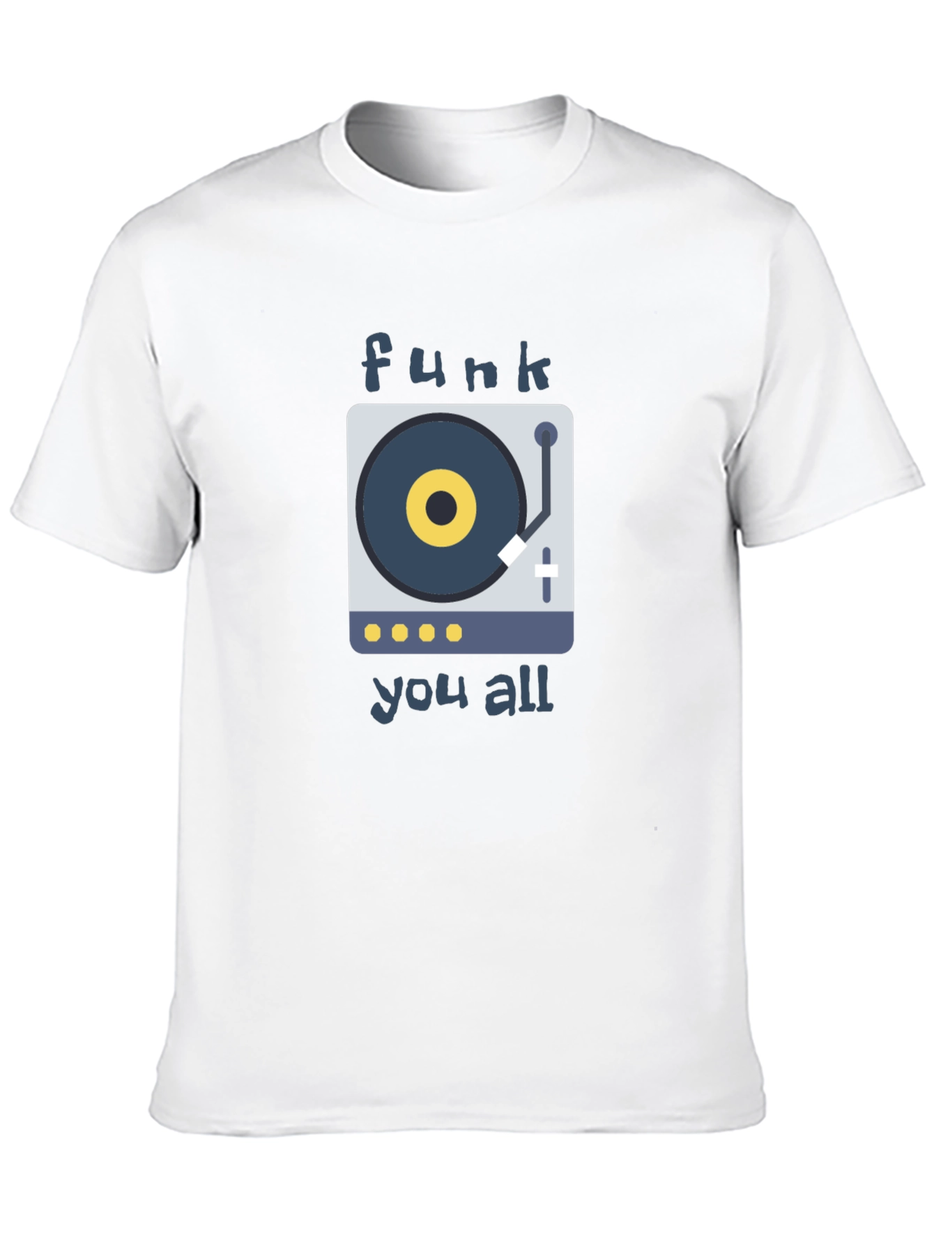 Black Funk You All T-Shirt: Retro DJ Style view 10