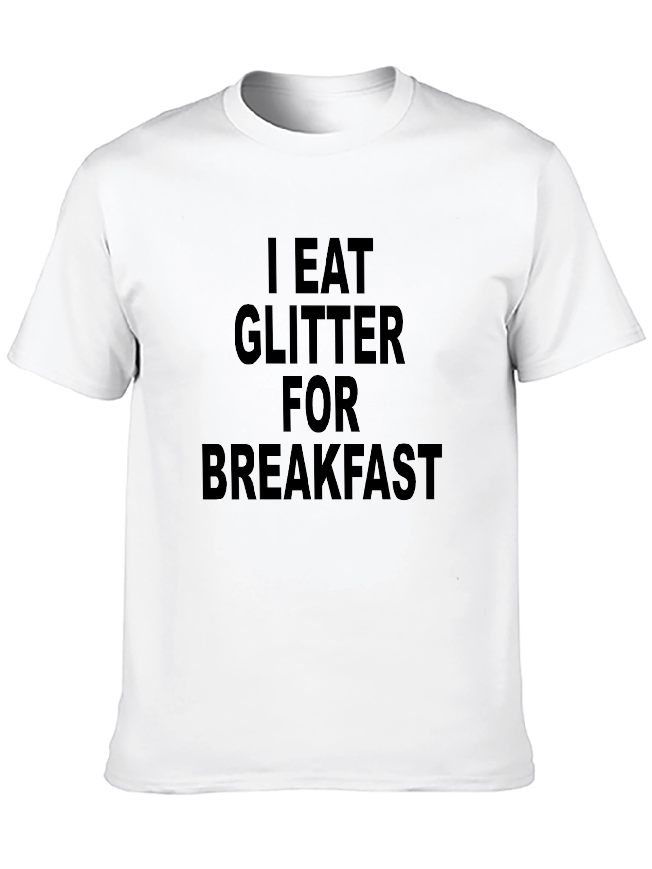 Black I Eat Glitter For Breakfast Graphic T-Shirt view 10