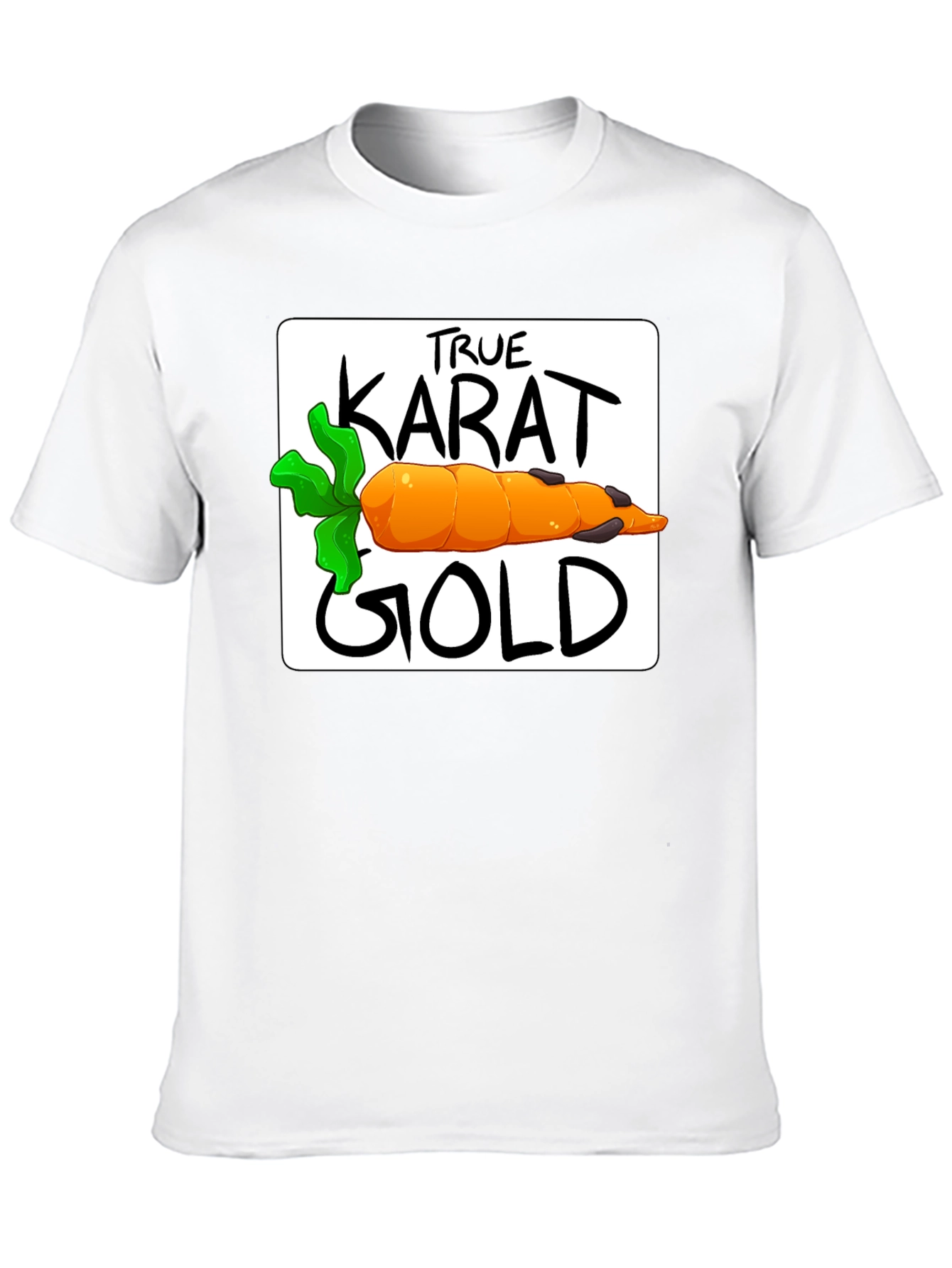 Black True Karat Gold Carrot Graphic Tee view 10