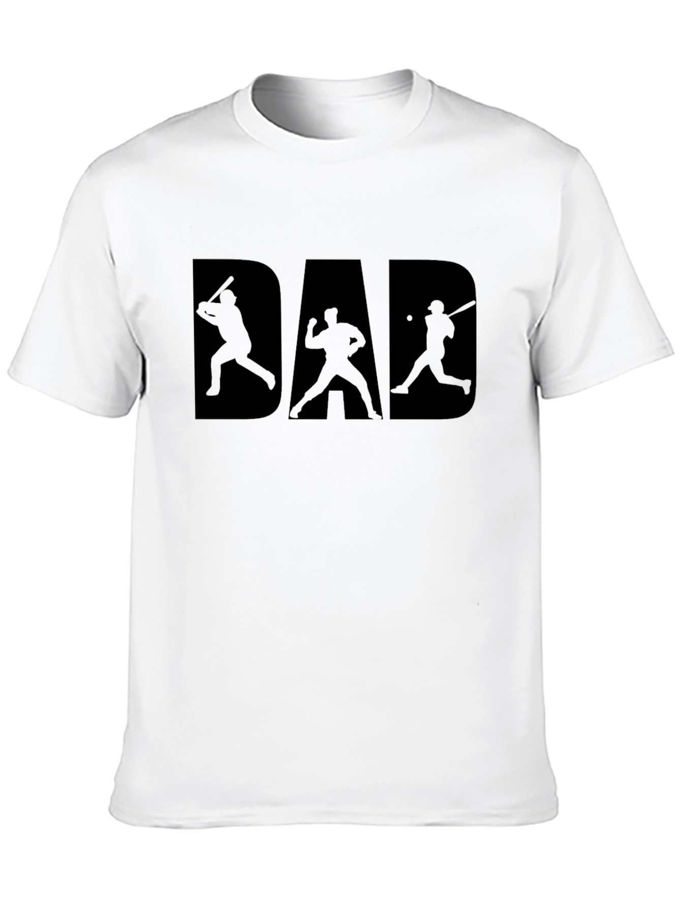 Black Baseball Dad T-Shirt - Father's Day Gift view 10