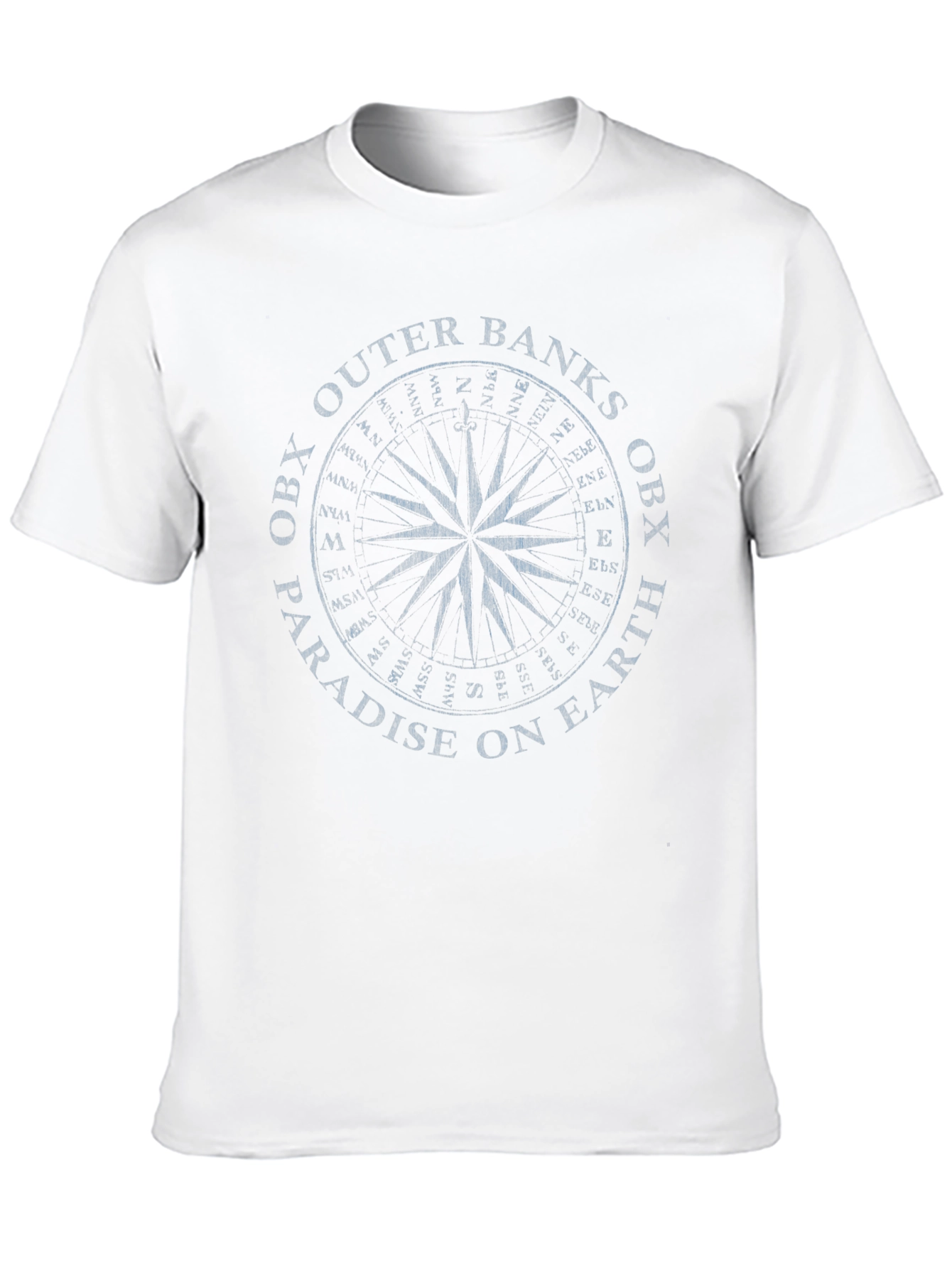 Black Outer Banks Compass Black T-Shirt view 10